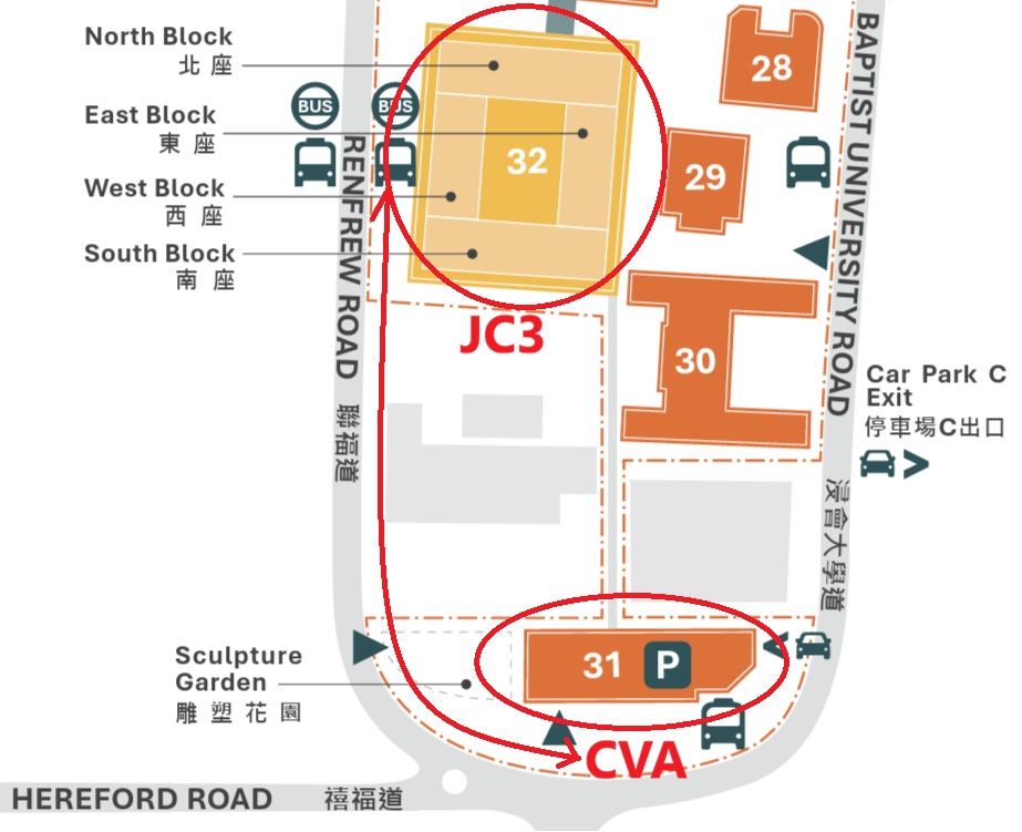 Route between JC3 and CVA